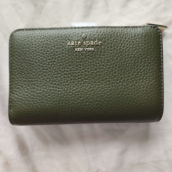 Kate Spade Green Lena Bifold Wallet - Picture 1 of 9